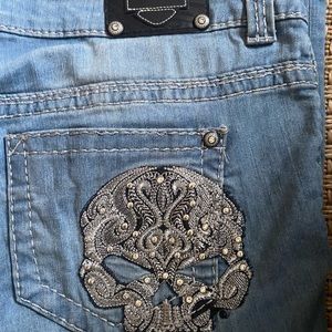 Harley Davidson Jeans Womens Skull